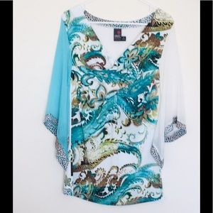 ANAC gorgeous paisley print top in EUC.
